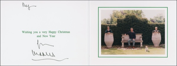 Lot 271 Prince Charles Christmas Card