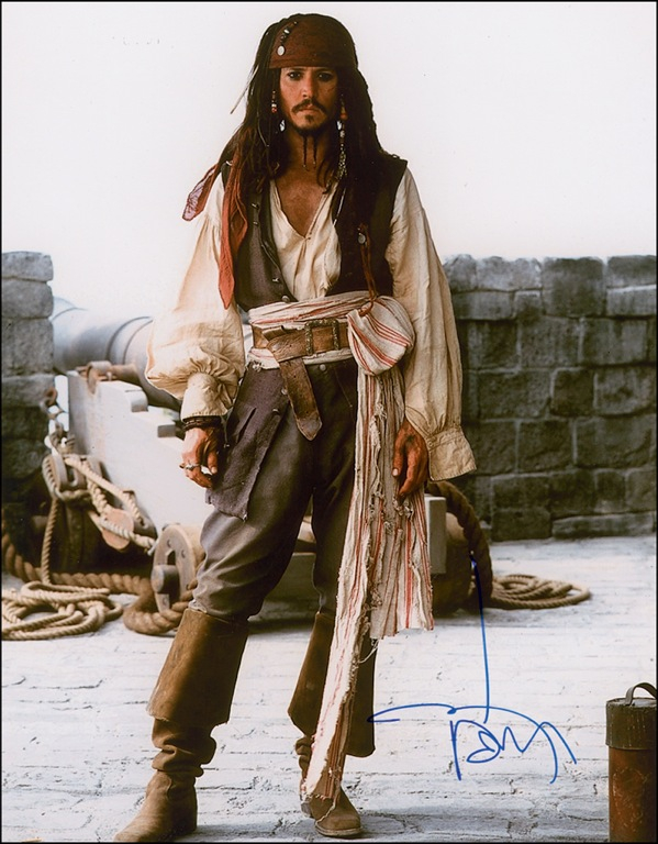 Lot 1034 Johnny Depp Signed Photograph