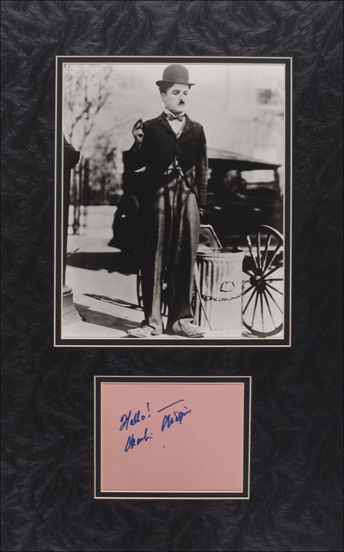 Lot 1011 Charlie Chaplin Signature