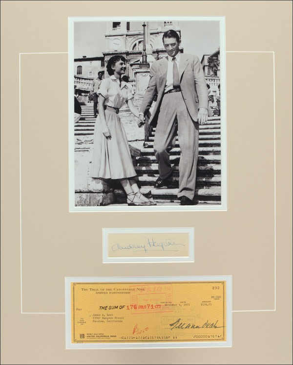 Lot 1087 Audrey Hepburn and Gregory Peck Group Lot