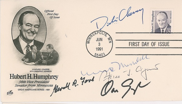 Lot 65 Gerald Ford and Vice Presidents First Day Cover