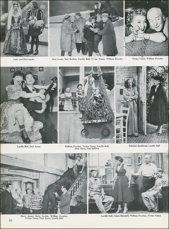 Lot 1273 Vintage Television Pictorial History: MUST SEE TV: Vintage history of television signed by more than 275, from JAYNE MANSFIELD to CAPTAIN KANGAROO