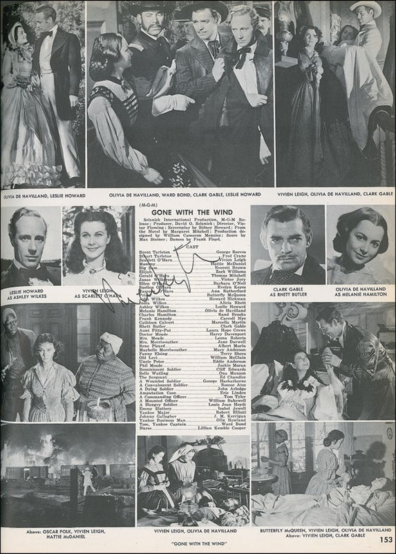 Lot 1272 Vintage Hollywood Pictorial History: LIGHTS, CAMERA, ACTION: History of the Talkies signed by more than 140, including scores of Oscar winners and Hollywood legends
