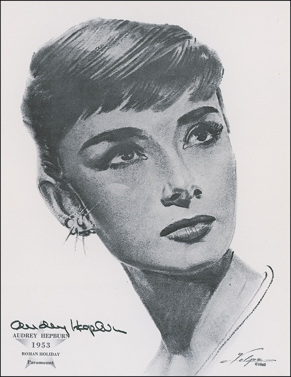 Lot 1088 Audrey Hepburn Print