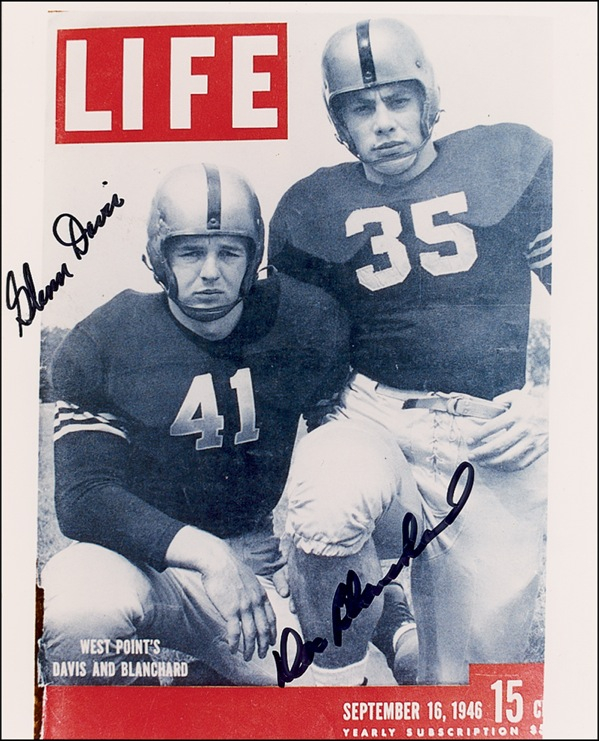 Lot 1376 Doc Blanchard and Glenn Davis Signed Photograph