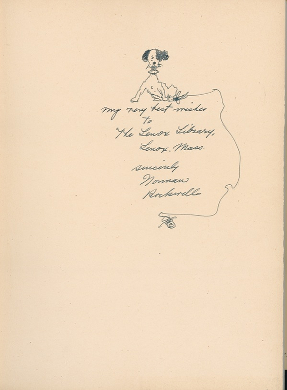 Lot 647 Norman Rockwell: With an original sketch