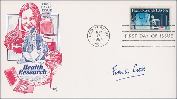 Lot 282 Francis Crick First Day Cover
