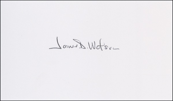 Lot 452 James D. Watson and Francis Crick Signature
