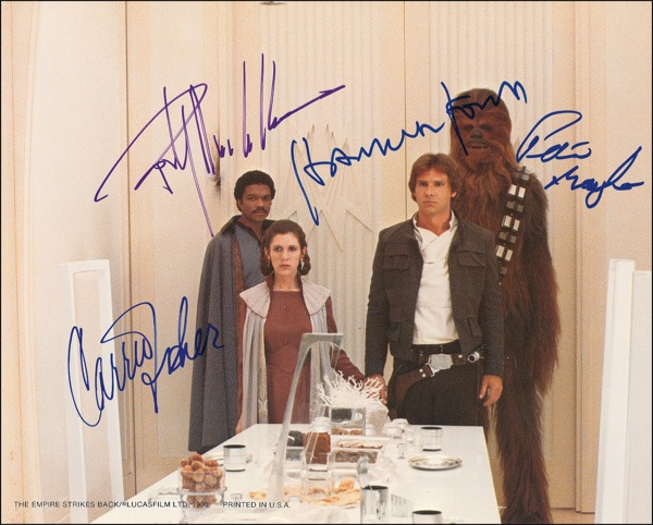 Lot 1242 Star Wars: Empire Strikes Back Signed Photograph