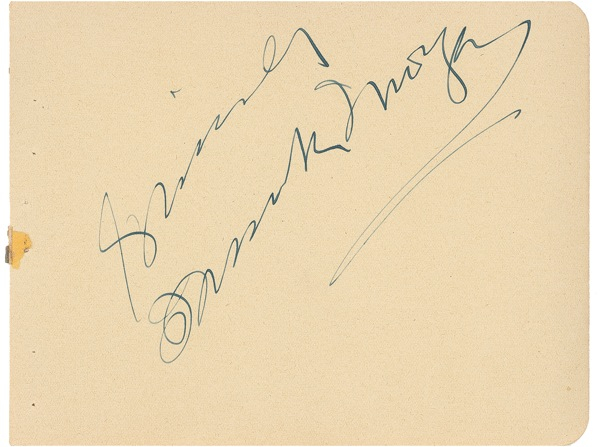 Lot 1293 Wizard of Oz: Frank Morgan Signature