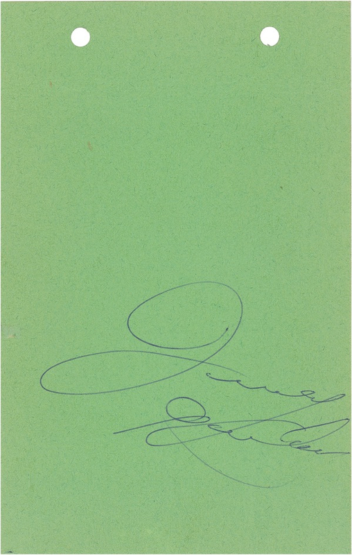 Lot 1288 Wizard of Oz: Judy Garland Signature
