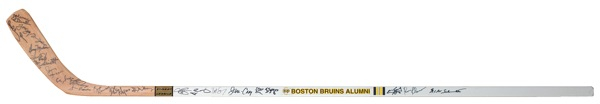 Lot 1381 Boston Bruins Hockey Stick