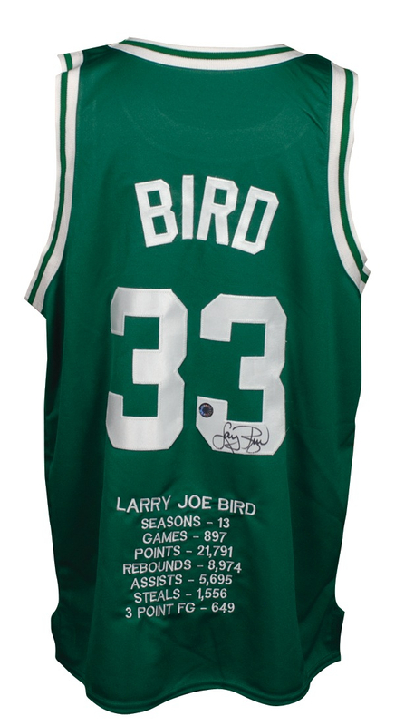 Lot 1375 Larry Bird Basketball Jersey