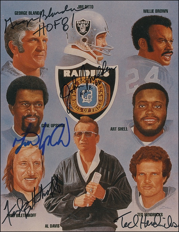 Lot 1607 Oakland Raiders Signed Photograph