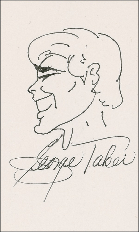 Lot 1238 Star Trek: George Takei Sketch