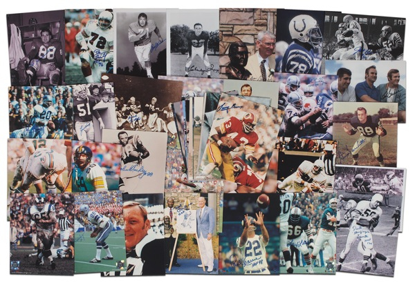 Lot 1464 Football Hall of Famers Group Lot