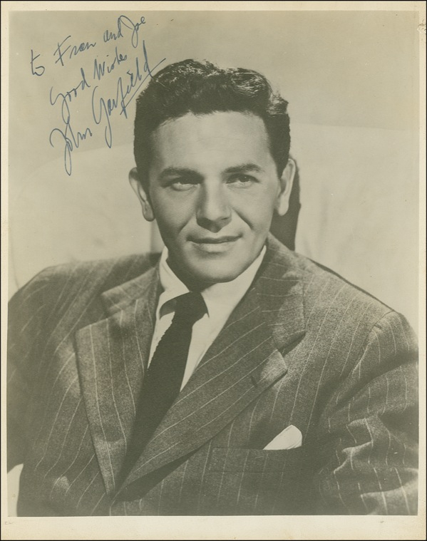 Lot 1062 John Garfield Signed Photograph