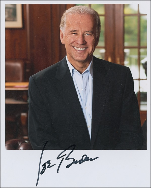 Lot 253 Joe Biden Signed Photograph