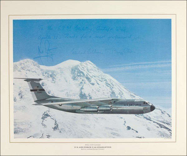 Lot 533 Apollo 11: Apollo 11 thanks the Starlifter for the ride