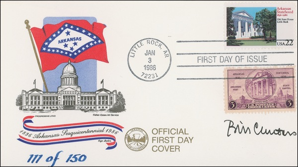 Lot 42 Bill Clinton First Day Cover