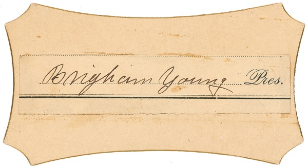 Lot 466 Brigham Young Signature