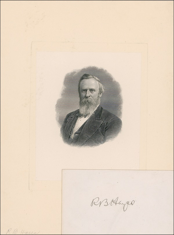 Lot 113 Rutherford B. Hayes Signature