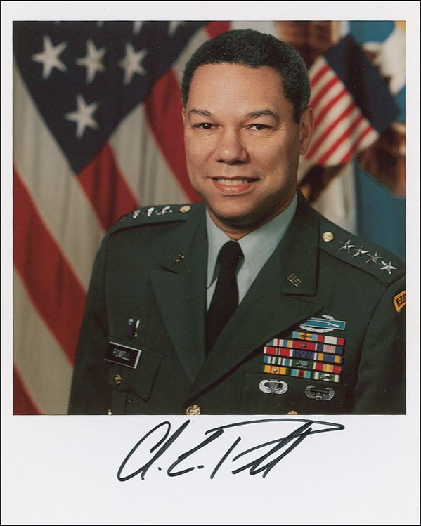 Lot 513 Colin Powell Signed Photograph
