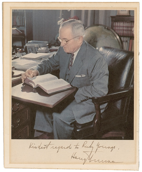 Lot 229 Harry S. Truman Signed Photograph