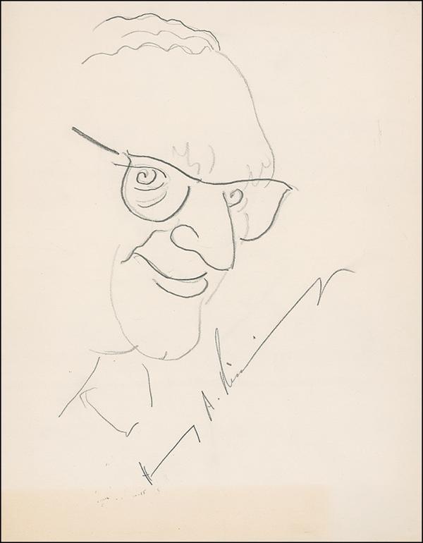 Lot 364 Henry Kissinger Sketch