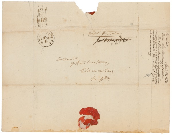 Lot 90 Free Frank: James Monroe Free Frank