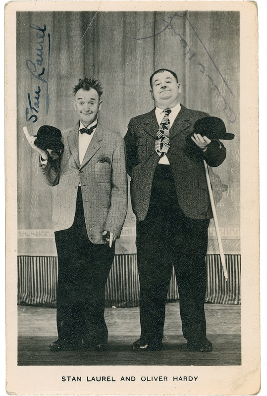 Lot 1123 Laurel and Hardy Signed Photograph