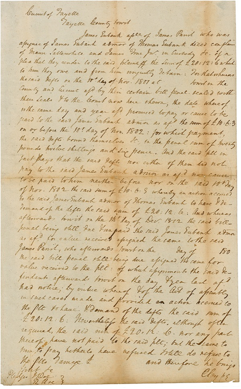 Lot 275 Henry Clay Signed Document