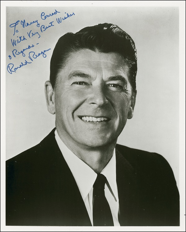 Lot 185 Ronald Reagan Signed Photograph
