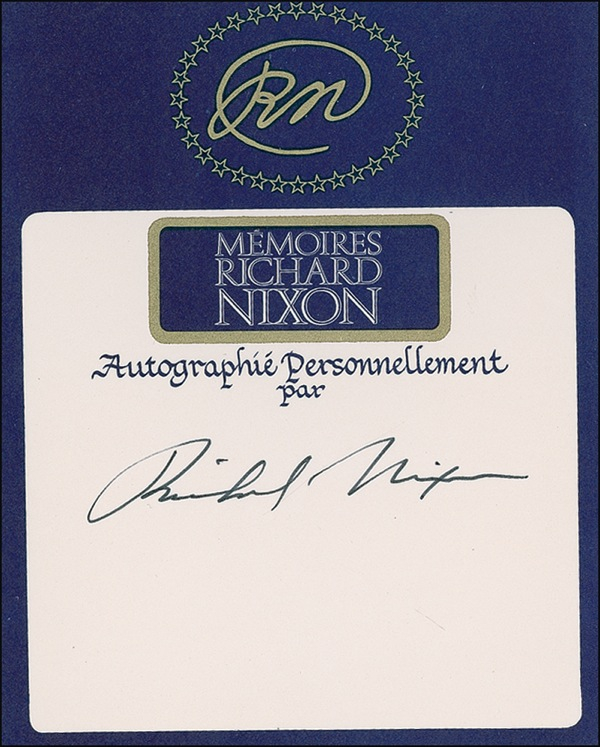 Lot 168 Richard Nixon Bookplate