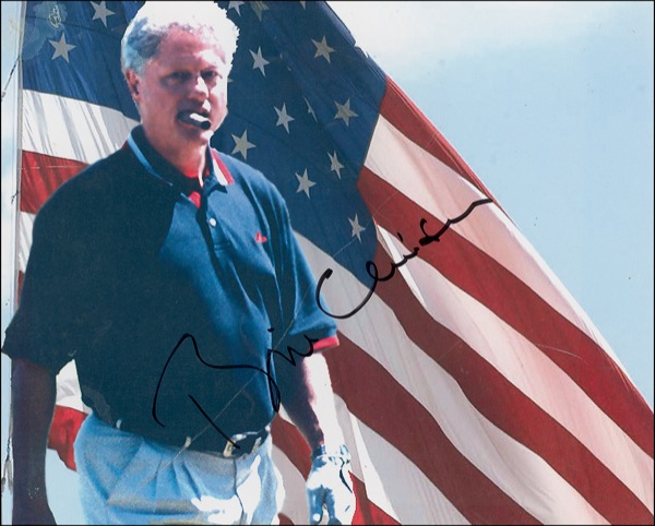 Lot 43 Bill Clinton Signed Photograph
