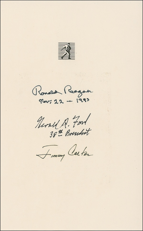 Lot 221 Three Presidents Signature