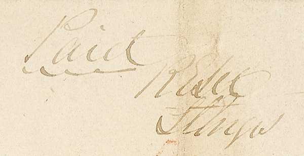 Lot 501 Robert E. Lee: Franking a letter as Army engineer