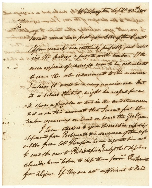 Lot 374 John Marshall: WOOD WORK: MARSHALL writes on the overseas shipment of timber