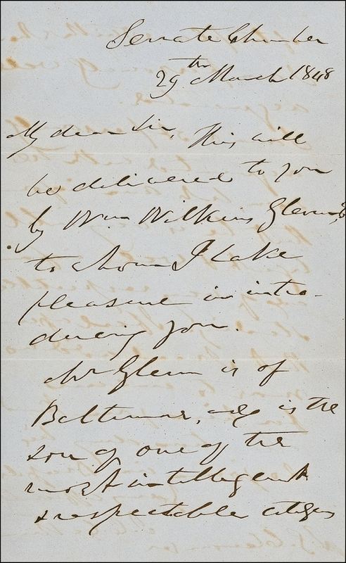 Lot 263 John C. Calhoun Handwritten Letter Signed