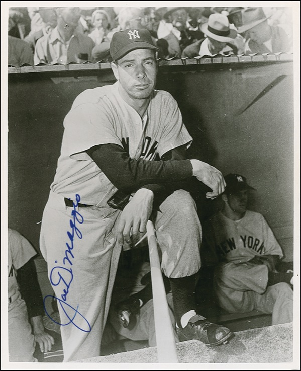 Lot 1445 Joe DiMaggio Signed Photograph