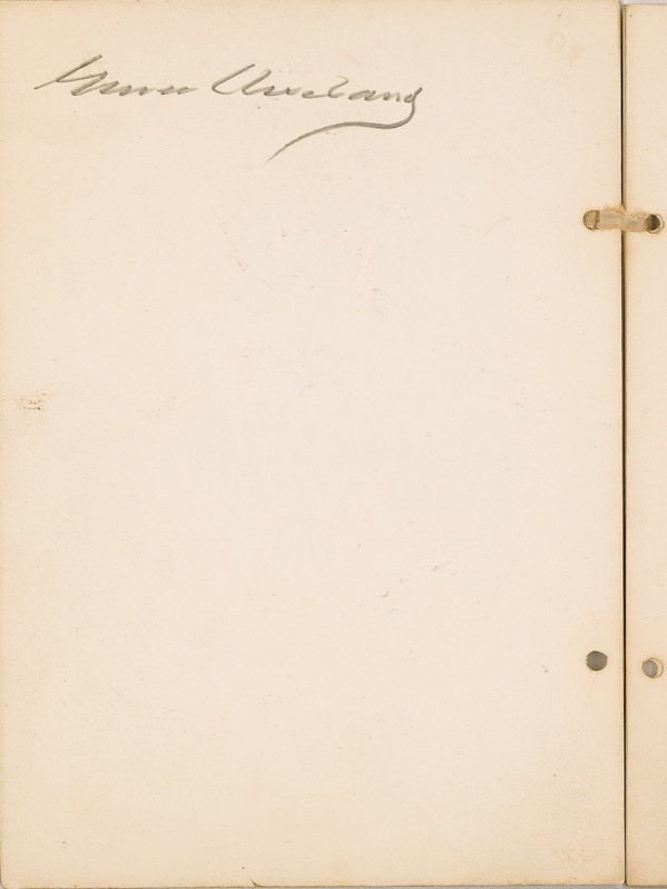 Lot 39 Grover Cleveland Typed Letter Signed