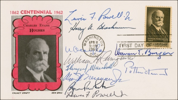 Lot 429 Supreme Court Justices First Day Cover