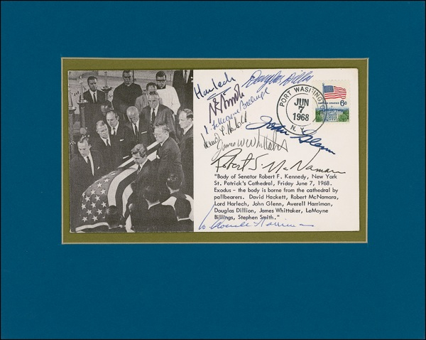 Lot 355 Robert F. Kennedy Pallbearers Commemorative Cover