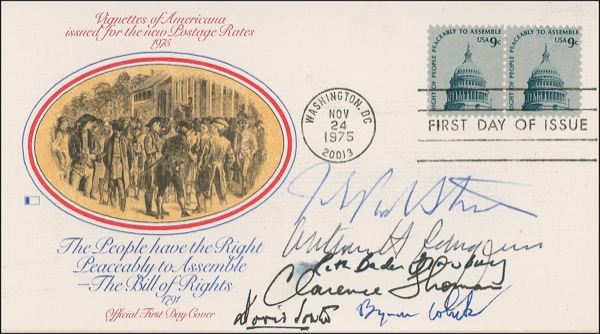 Lot 430 Supreme Court Justices First Day Cover