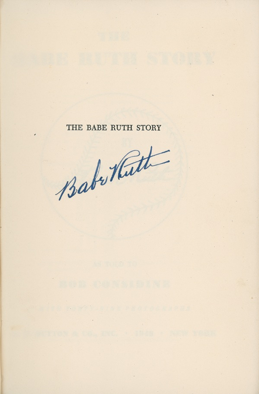 Lot 1661 Babe Ruth