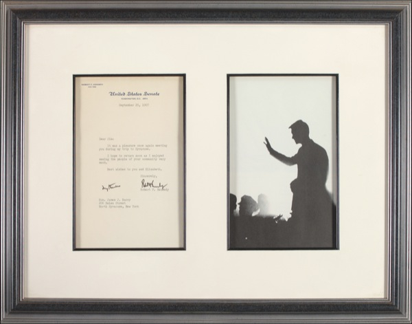 Lot 353 Robert F. Kennedy: “I enjoyed seeing the people of your community very much”