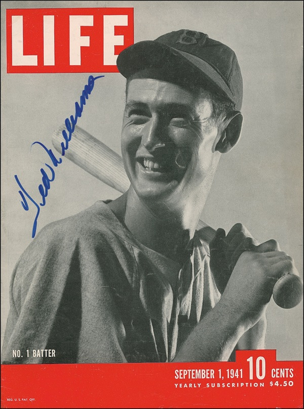 Lot 1717 Ted Williams Magazine