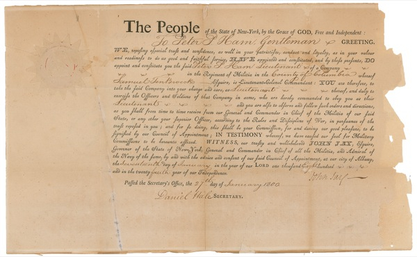 Lot 352 John Jay Signed Document