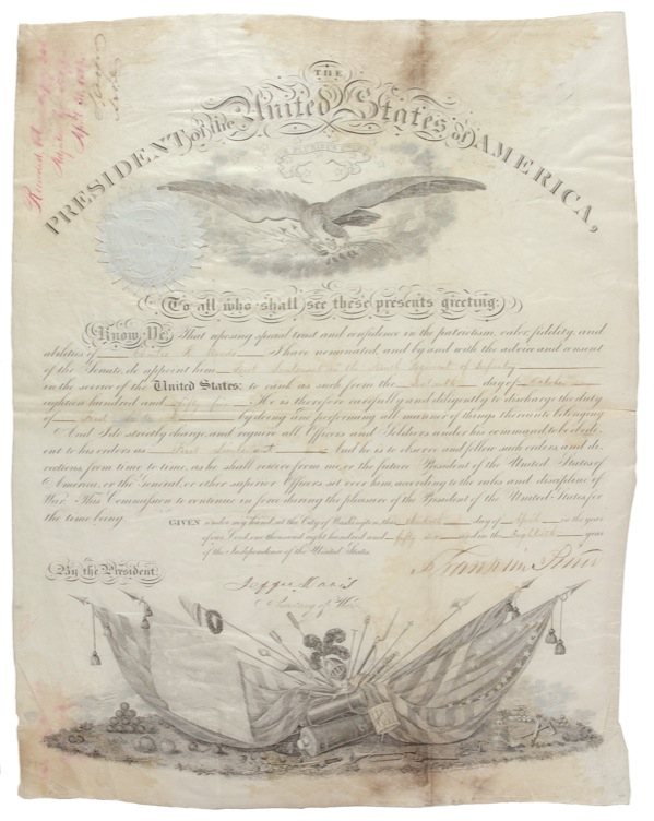 Lot 172 Franklin Pierce and Jefferson Davis: The president and the future Confederate president