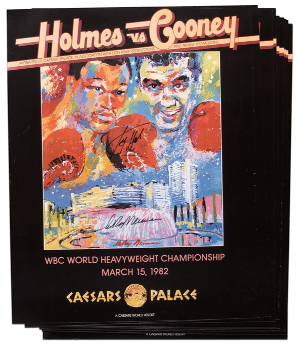Lot 1505 Larry Holmes and LeRoy Neiman Group Lot